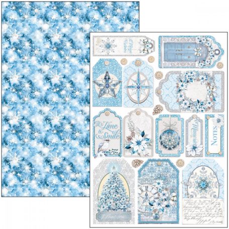 Ciao Bella Elegance of Blue Papírkészlet A4 Creative Pad (9 ív)