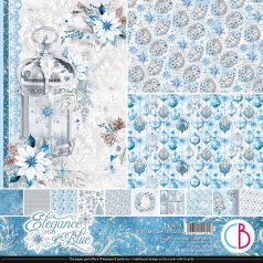   Ciao Bella Elegance of Blue Scrapbook papírkészlet 12" (30 cm) Patterns Pad (8 ív)