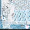 Ciao Bella Elegance of Blue Scrapbook papírkészlet 12" (30 cm) Patterns Pad (8 ív)
