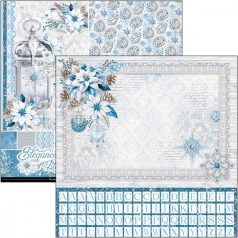   Ciao Bella Elegance of Blue Scrapbook papírkészlet 12" (30 cm) Patterns Pad (8 ív)