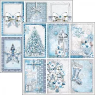   Ciao Bella Elegance of Blue Scrapbook papírkészlet 12" (30 cm) Patterns Pad (8 ív)