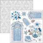 Ciao Bella Elegance of Blue Kivágóív készlet 6" (15 cm) Fussy Cut Pad (24 ív)