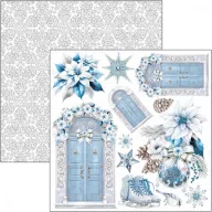   Ciao Bella Elegance of Blue Kivágóív készlet 6" (15 cm) Fussy Cut Pad (24 ív)