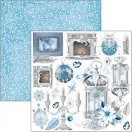 Ciao Bella Elegance of Blue Kivágóív készlet 6" (15 cm) Fussy Cut Pad (24 ív)