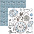 Ciao Bella Elegance of Blue Kivágóív készlet 6" (15 cm) Fussy Cut Pad (24 ív)