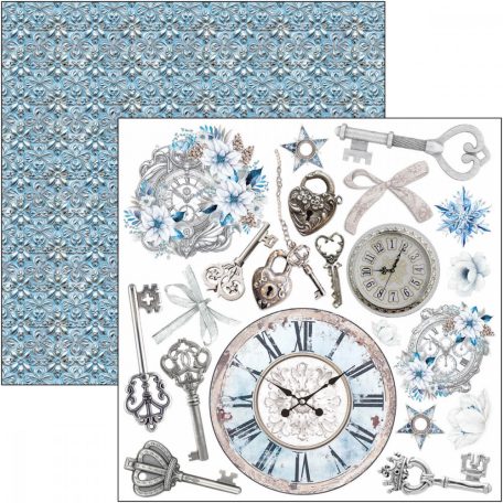 Ciao Bella Elegance of Blue Kivágóív készlet 6" (15 cm) Fussy Cut Pad (24 ív)