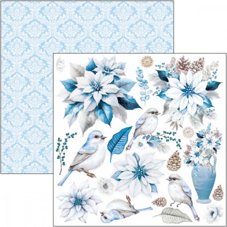 Ciao Bella Elegance of Blue Kivágóív készlet 6" (15 cm) Fussy Cut Pad (24 ív)