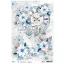 Ciao Bella Elegance of Blue Rizspapír A4 Snowy Time Rice Paper (1 ív)