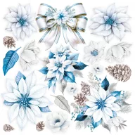   Ciao Bella Elegance of Blue Vellum kivágóív készlet 6" (15 cm) Vellum Fussy Cut (6 ív)