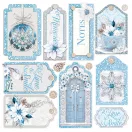 Ciao Bella Elegance of Blue Vellum kivágóív készlet 6" (15 cm) Vellum Fussy Cut (6 ív)