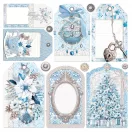 Ciao Bella Elegance of Blue Vellum kivágóív készlet 6" (15 cm) Vellum Fussy Cut (6 ív)