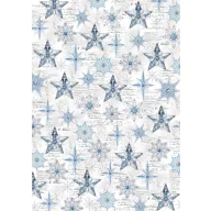   Ciao Bella Elegance of Blue Vellum papírkészlet A4 Vellum Paper Patterns (6 ív)