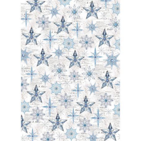 Ciao Bella Elegance of Blue Vellum papírkészlet A4 Vellum Paper Patterns (6 ív)