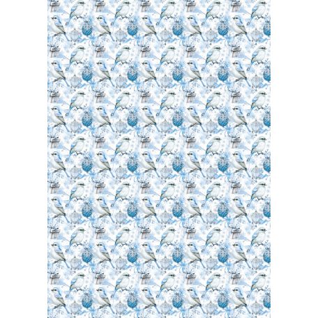 Ciao Bella Elegance of Blue Vellum papírkészlet A4 Vellum Paper Patterns (6 ív)