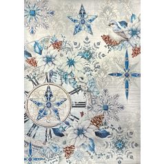   Ciao Bella Elegance of Blue Papírkészlet A4 Deluxe Paper Pearl (5 ív)