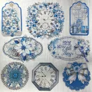 Ciao Bella Elegance of Blue Papírkészlet 6" (15 cm) Deluxe Paper Pearl (5 ív)