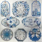 Ciao Bella Elegance of Blue Papírkészlet 6" (15 cm) Deluxe Paper Pearl (5 ív)