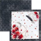 Ciao Bella Paris Je t'aime Scrapbook papírkészlet 8" (20 cm) Paper Pad (12 ív)