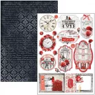 Ciao Bella Paris Je t'aime Scrapbook papírkészlet 12" (30 cm) Patterns Pad (8 ív)