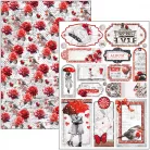 Ciao Bella Paris Je t'aime Scrapbook papírkészlet 12" (30 cm) Patterns Pad (8 ív)