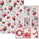Ciao Bella Paris Je t'aime Scrapbook papírkészlet 12" (30 cm) Patterns Pad (8 ív)