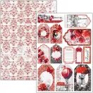 Ciao Bella Paris Je t'aime Scrapbook papírkészlet 12" (30 cm) Patterns Pad (8 ív)