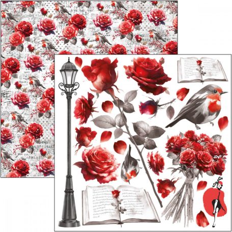 Ciao Bella Paris Je t'aime Kivágóív készlet 6" (15 cm) Fussy Cut Pad (24 ív)