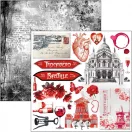 Ciao Bella Paris Je t'aime Kivágóív készlet 6" (15 cm) Fussy Cut Pad (24 ív)