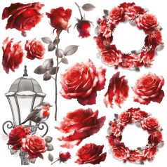   Ciao Bella Paris Je t'aime Vellum kivágóív készlet 6" (15 cm) Vellum Fussy Cut (6 ív)