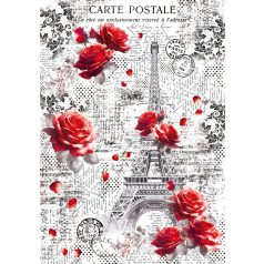   Ciao Bella Paris Je t'aime Vellum papírkészlet A4 Vellum Paper Patterns (6 ív)