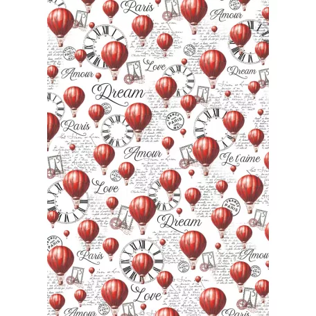 Ciao Bella Paris Je t'aime Vellum papírkészlet A4 Vellum Paper Patterns (6 ív)