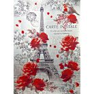 Ciao Bella Paris Je t'aime Papírkészlet A4 Deluxe Paper Pearl (5 ív)