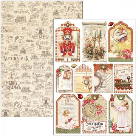 Ciao Bella The Nutcracker Scrapbook papírkészlet 12" (30 cm) Patterns Pad (8 ív)