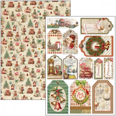 Ciao Bella The Nutcracker Scrapbook papírkészlet 12" (30 cm) Patterns Pad (8 ív)