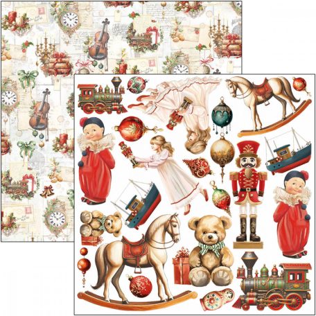 Ciao Bella The Nutcracker Kivágóív készlet 6" (15 cm) Fussy Cut Pad (24 ív)