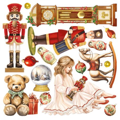 Ciao Bella The Nutcracker Vellum kivágóív készlet 6" (15 cm) Vellum Fussy Cut (6 ív)