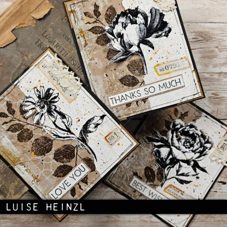 Stampers Anonymous French Garden Tim Holtz Gumibélyegző Cling Stamps (1 csomag)