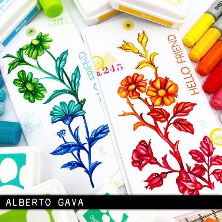 Stampers Anonymous Embroidery Tim Holtz Gumibélyegző Cling Stamps (1 csomag)