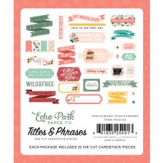   Echo Park Year In Review Kivágatok Titles & Phrases (1 csomag)