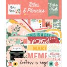 Echo Park Year In Review Kivágatok Titles & Phrases (1 csomag)