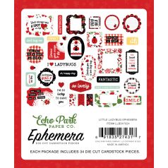 Echo Park Little Ladybug Kivágatok Ephemera (1 csomag)