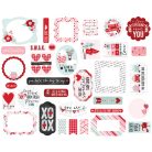 Echo Park Love Notes Kivágatok Ephemera (1 csomag)