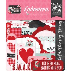 Echo Park Love Notes Kivágatok Ephemera (1 csomag)