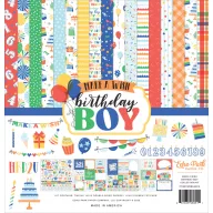   Echo Park Make A Wish Birthday Boy Scrapbook papírkészlet 12" (30 cm) Collection Kit (1 csomag)