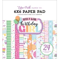   Echo Park Make A Wish Birthday Girl Scrapbook papírkészlet 6" (15 cm) Paper Pack (24 lap)