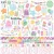 Echo Park Make A Wish Birthday Girl Matrica 12" (30 cm) Cardstock Stickers (1 ív)