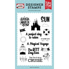   Echo Park A Magical Voyage Let's Go Cruise Szilikonbélyegző Clear Stamps (1 db)