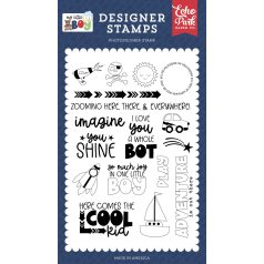   Echo Park My Little Boy Zooming Here And There Szilikonbélyegző Clear Stamps (1 db)