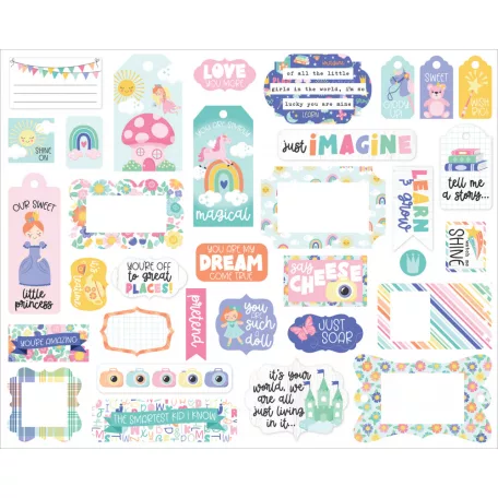 Echo Park My Little Girl Kivágatok Frames & Tags (1 csomag)