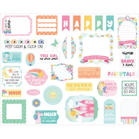 Echo Park My Little Girl Kivágatok Ephemera (1 csomag)